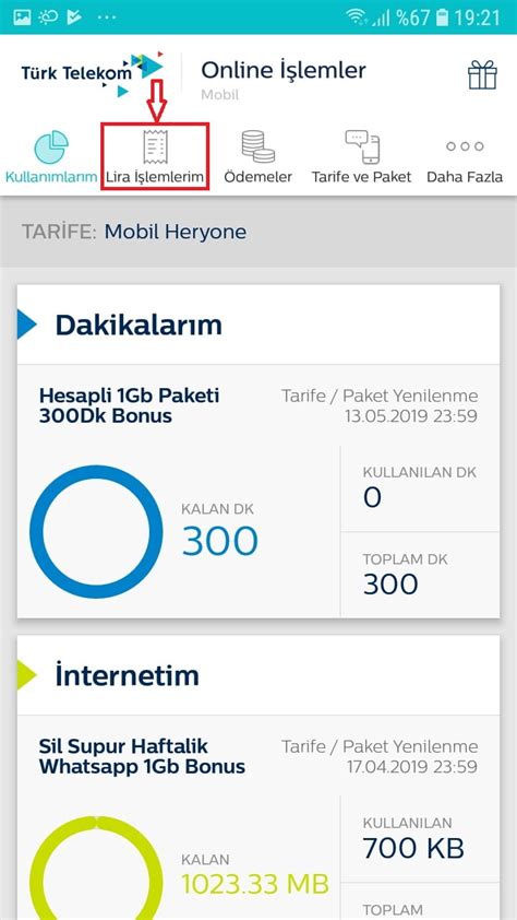 Türk telekom online kontör yükleme